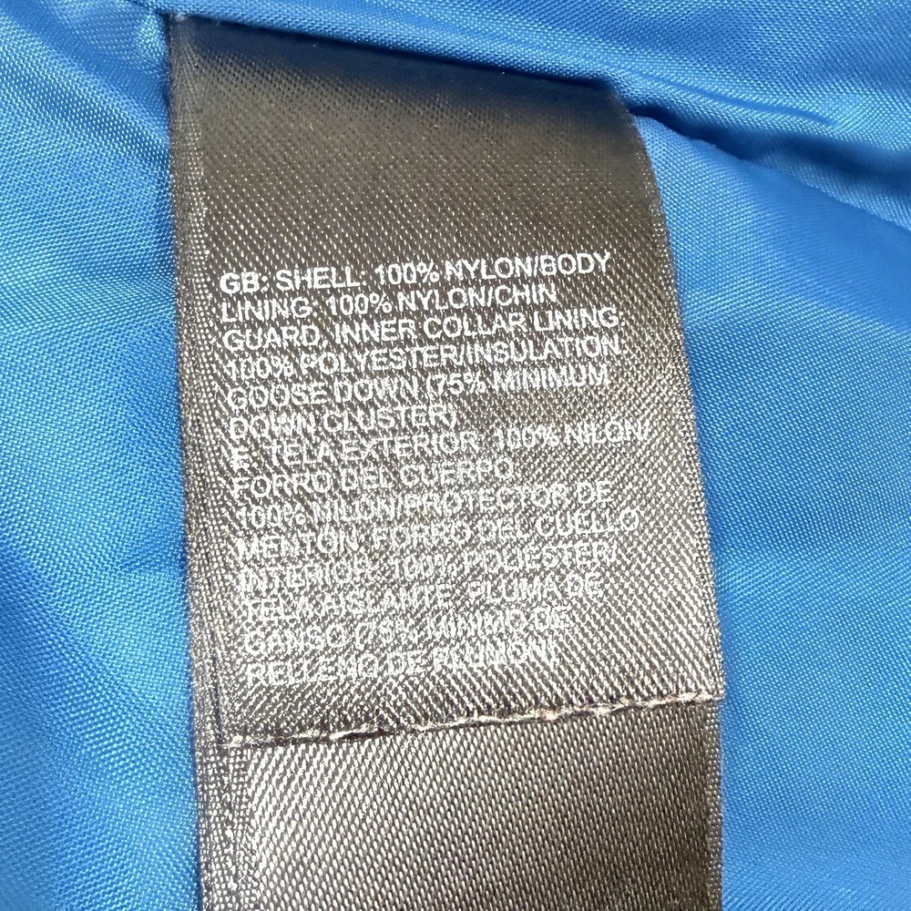 The North Face 550 Goose Down Quilted Puffer Vest Women's Sz Medium White‎ Blue - Picture 6 of 14